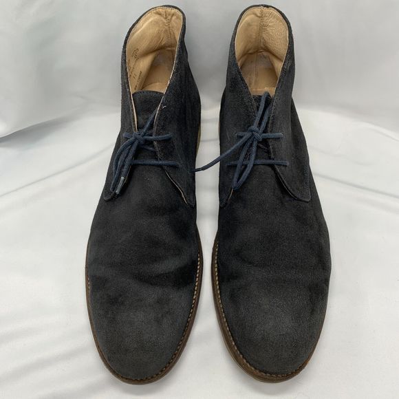 Black Suede Chukka Desert Ankle Boots - Lace Up Booties RN-140398 - Men'… - Picture 3 of 7